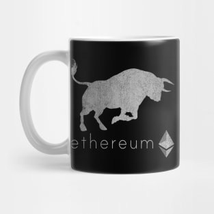 Vintage Bull Market Ethereum Coin Crypto Token Cryptocurrency Wallet Ethereum HODL Birthday Gift For Men Women Mug